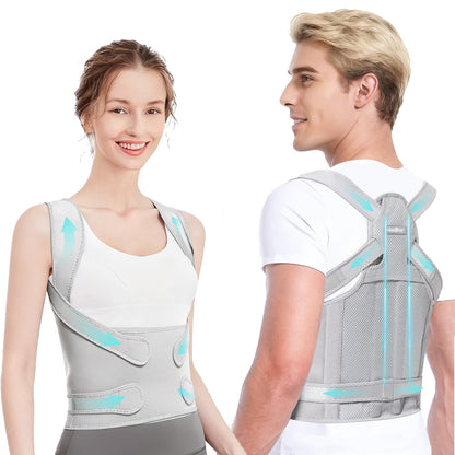 Say goodbye to back pain and hello to perfect posture! 🌟 Our adjustable back brace is the ultimate solution for scoliosis and hunchback correction. Perfect for both women and men! 💪 #PostureCorrector #BackSupport #HealthySpine
