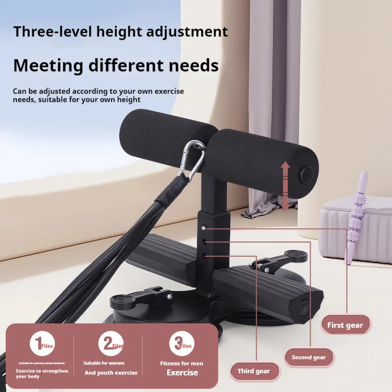 Get Your Dream Abs at Home! 💪✨ Check Out Our Multi-Functional Gray Ab Trainer with Bands! Perfect for Home & Gym Workouts! #FitnessGoals #AbWorkout
