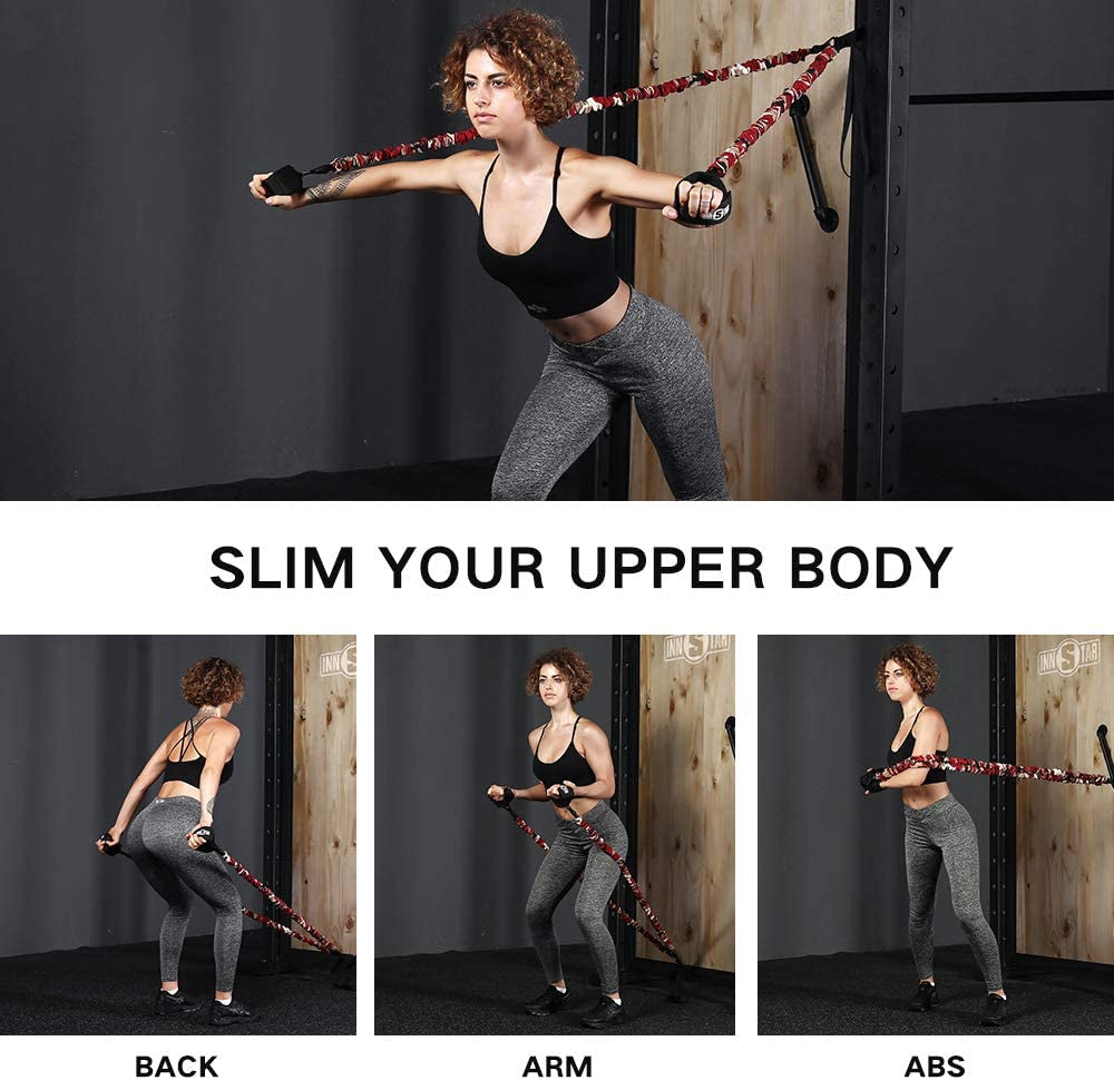 Ankle Resistance Bands with Cuffs, Cable Kick Back Ankle Straps for Cable Machines, Adjustable Gym Ankle Straps Glutes Workout Equipment for Women Men