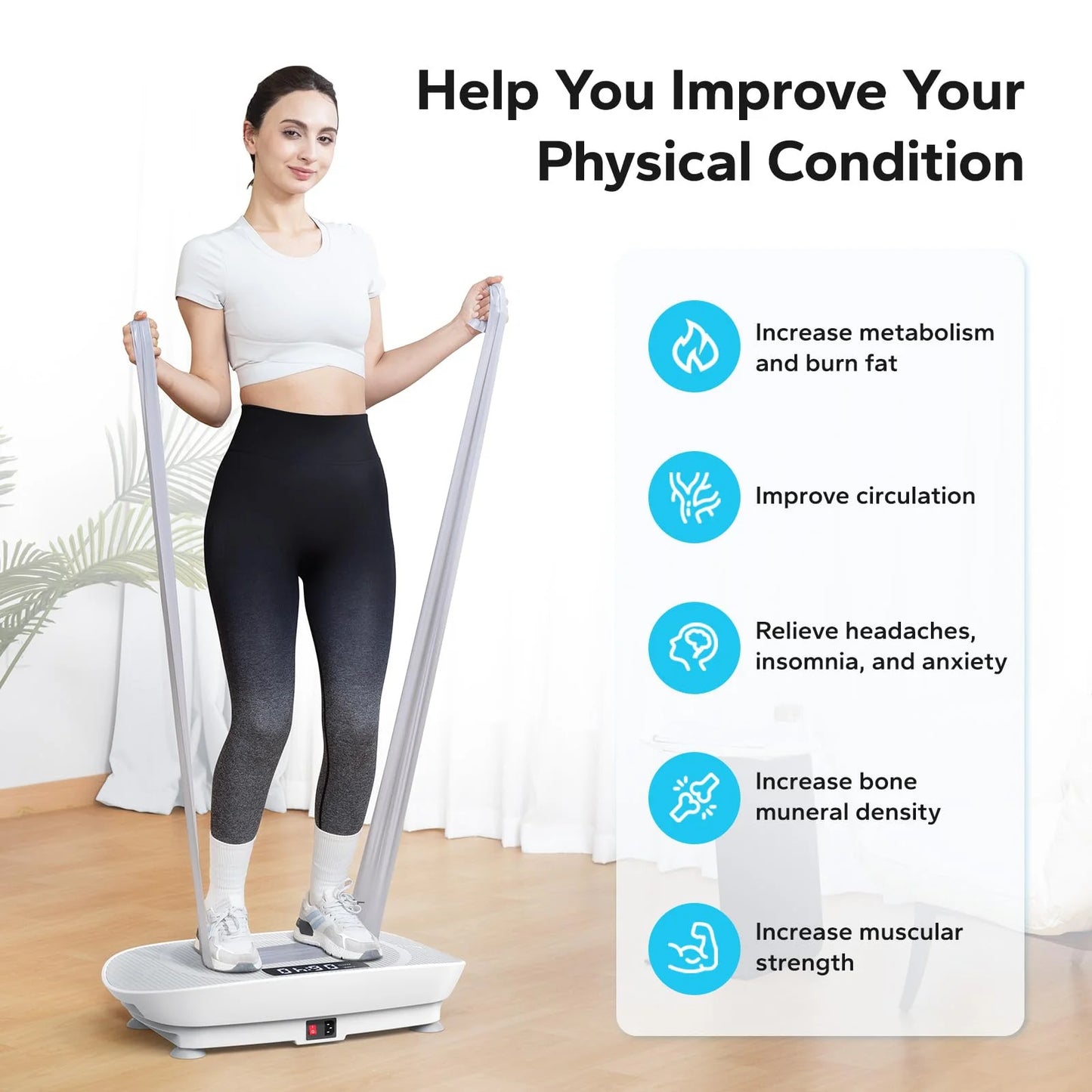 Get Fit with Our Vibrating Plate Muscle Toner – Your Whole Body Workout Awaits! 💪✨ #FitnessGoals #HomeWorkout