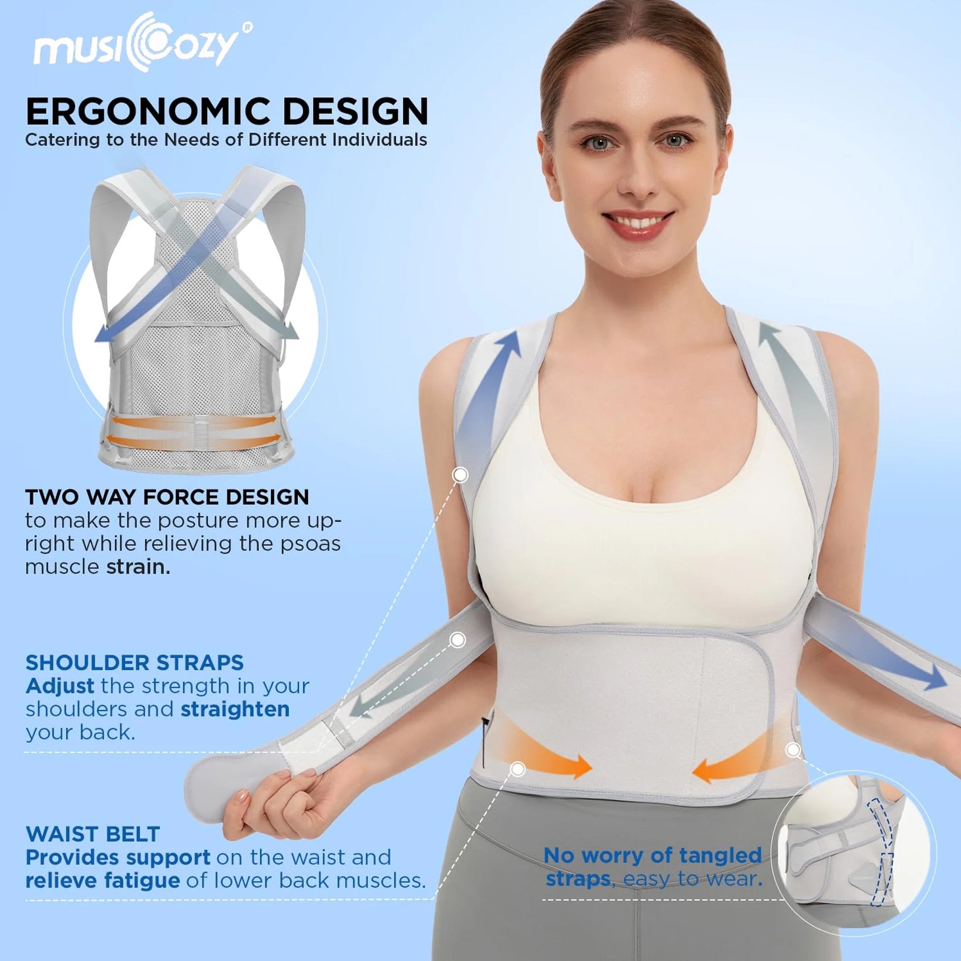 Say goodbye to back pain and hello to perfect posture! 🌟 Our adjustable back brace is the ultimate solution for scoliosis and hunchback correction. Perfect for both women and men! 💪 #PostureCorrector #BackSupport #HealthySpine