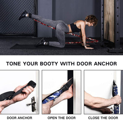 Ankle Resistance Bands with Cuffs, Cable Kick Back Ankle Straps for Cable Machines, Adjustable Gym Ankle Straps Glutes Workout Equipment for Women Men