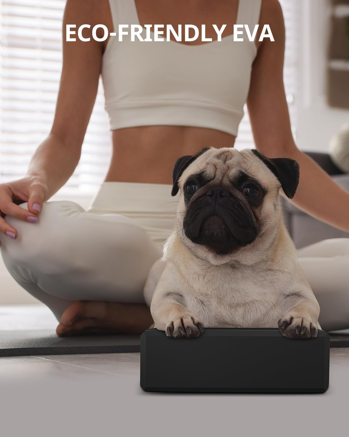 Yoga Blocks 2 Pack, Soft Non-Slip Foam Blocks with Beveled Edges for Alignment and Stretching in Yoga, Pilates, and Dance - Supportive, Lightweight, Odor Resistant, Latex-Free