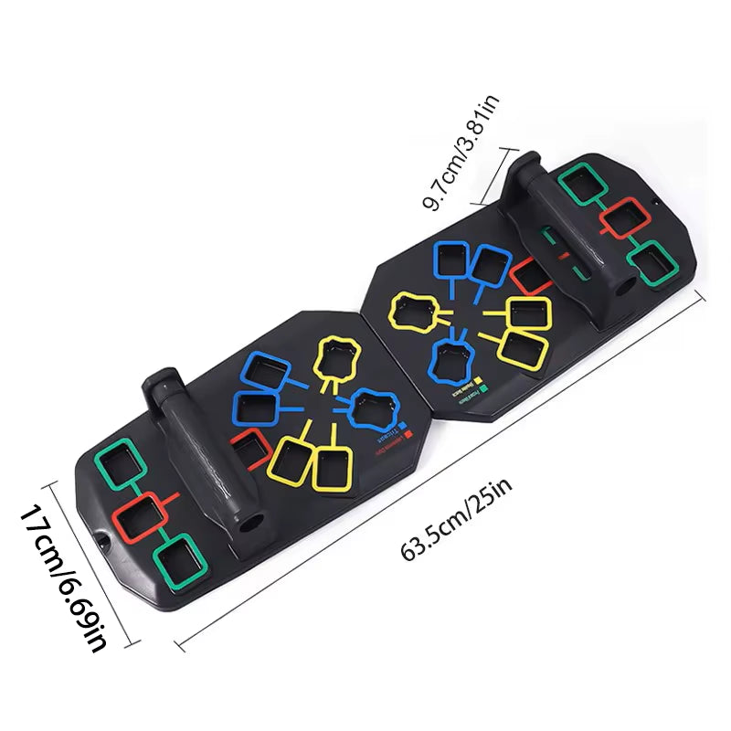 Transform Your Workout with Our Portable Multifunctional Push-Up Board Set! 💪🔥 Perfect for Abdominal Training Anywhere! #FitnessGoals #HomeWorkout